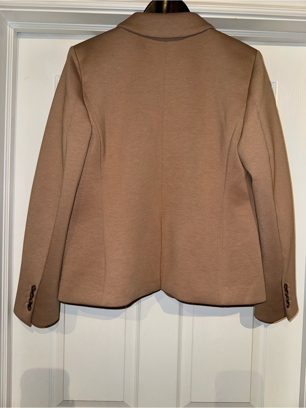 Ann Taylor Classic Camel Women's Blazer Jacket - Tailored Single-Button - Picture 4 of 6